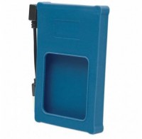 Foto del baner flotante de Gabinete externo 2,5" SATA - USB 2.0 Goma Azul Manhattan